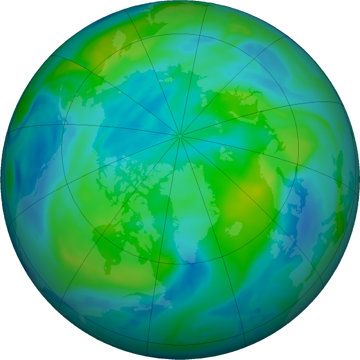 Arctic ozone map for 27 September 2018